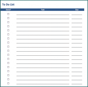 To Do List Template Sample Bogiolo