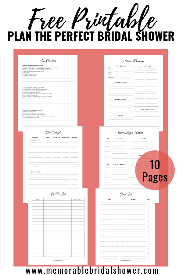 Bachelorette Party Planning Template Sample