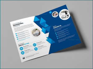 Bi Fold Brochure Template Sample