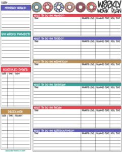 Business Planner Template Example