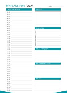 Business Planner Template Sample
