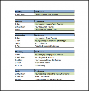 Conference Schedule Template Example