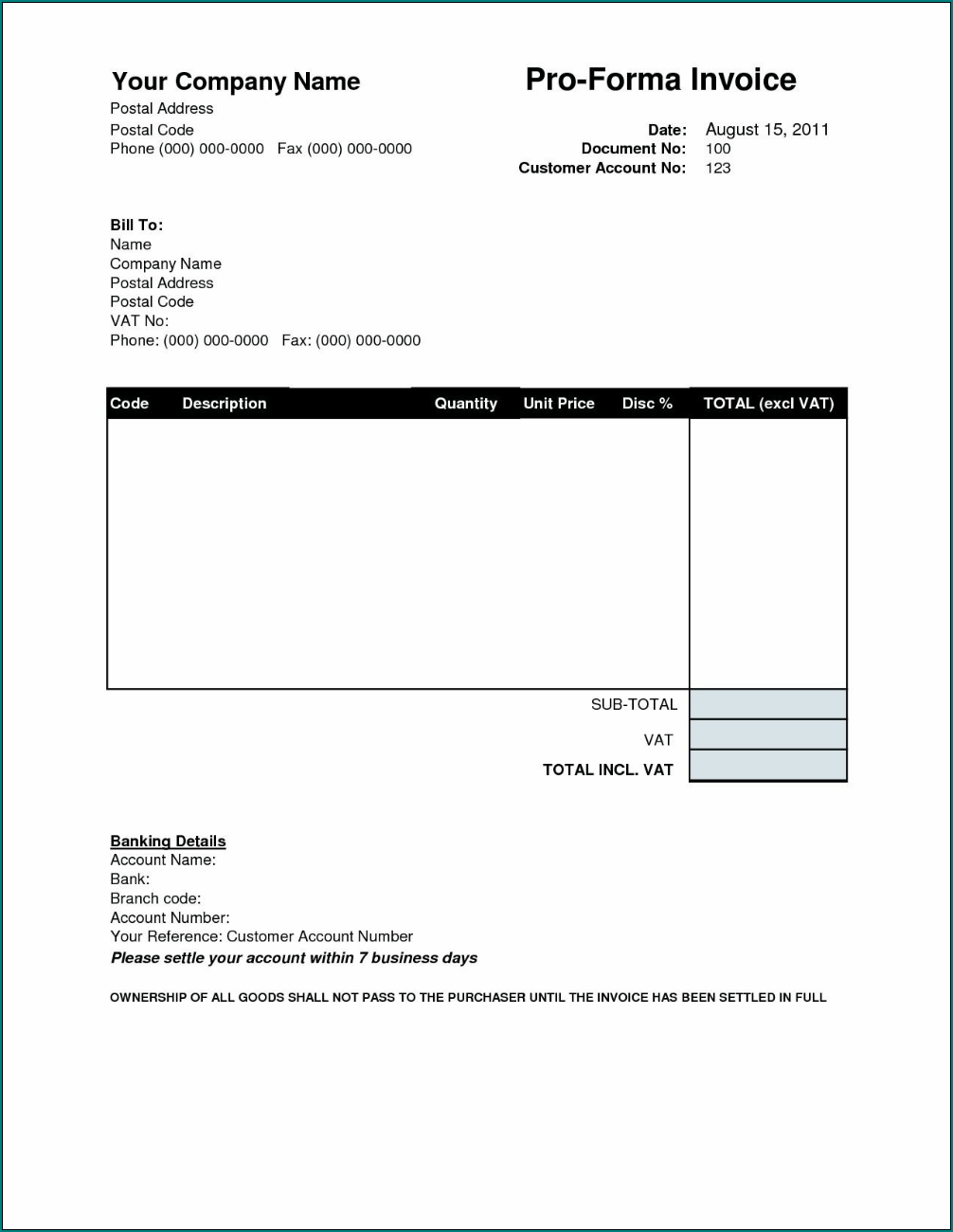 Electrician Receipt Template Example