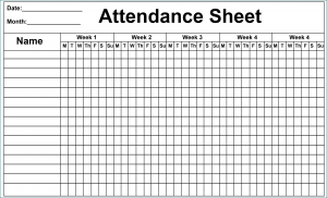 Employee Absence Schedule Template Example