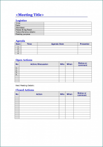 Example of Conference Program Template