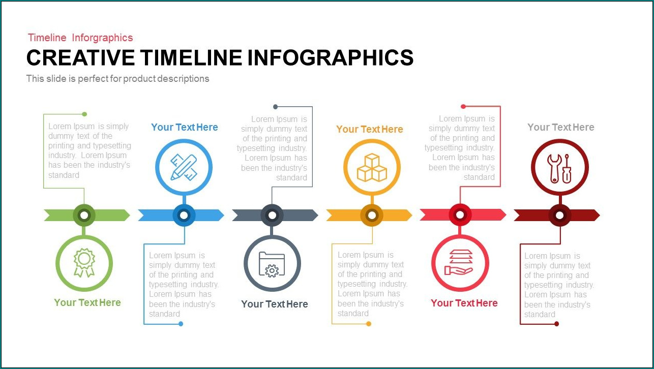 Example of Creative Timeline Template