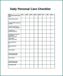 Example of Daily Checklist Template | Bogiolo