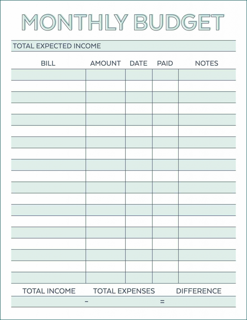 Example of Excel Budget Template | Bogiolo