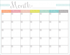 Example of Excel Monthly Work Schedule Template