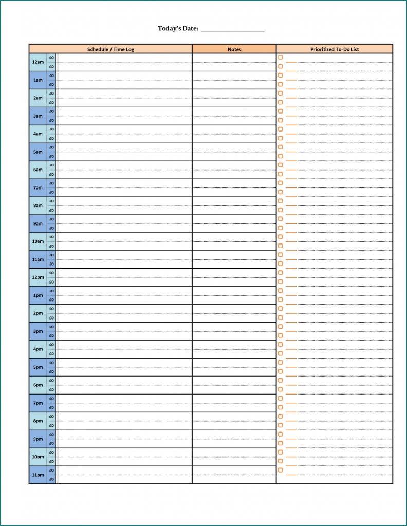 microsoft excel schedule template