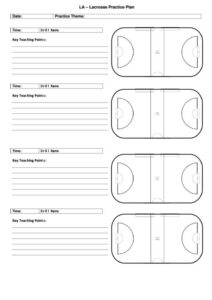 Example of Hockey Practice Planner Template