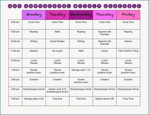 》Free Printable Homeschooling Schedule Template