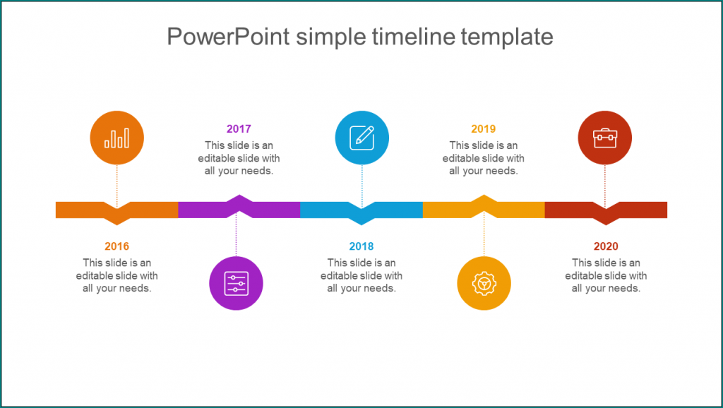 》Free Printable Simple Timeline Template