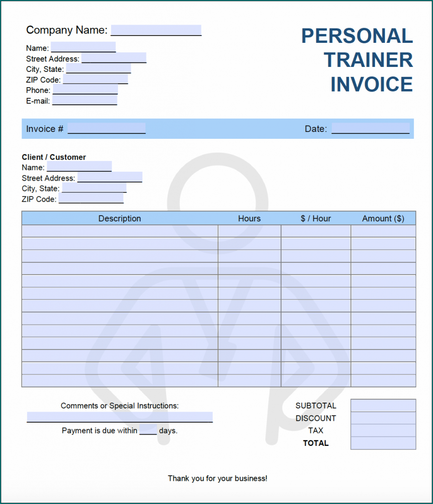 》Free Printable Training Receipt Template