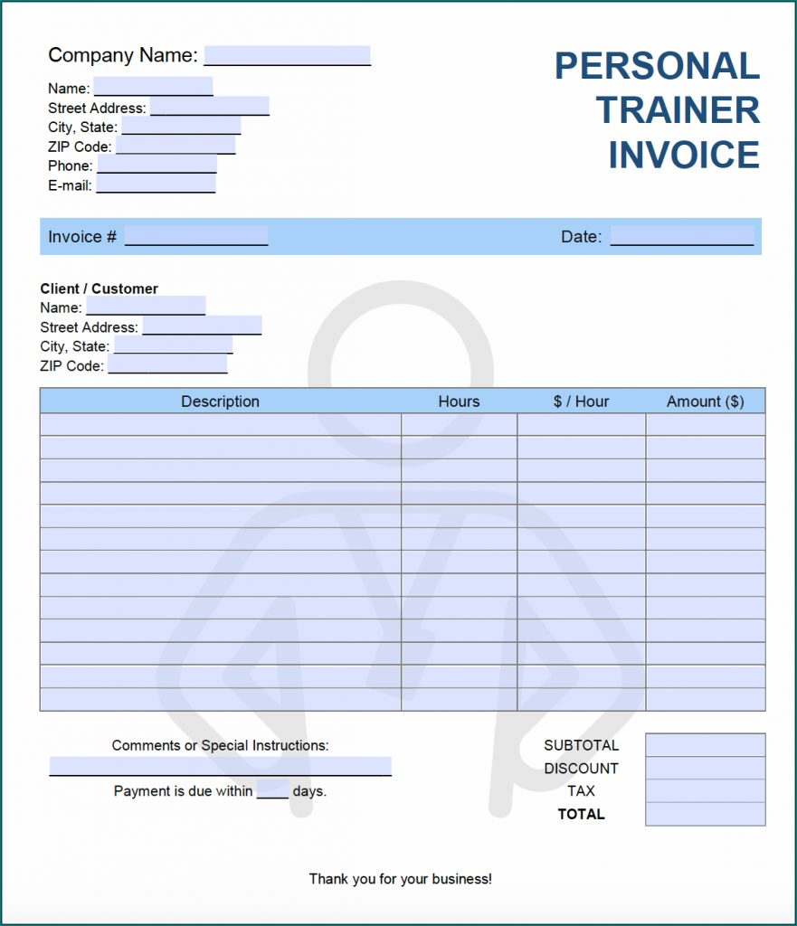  Free Printable Training Receipt Template