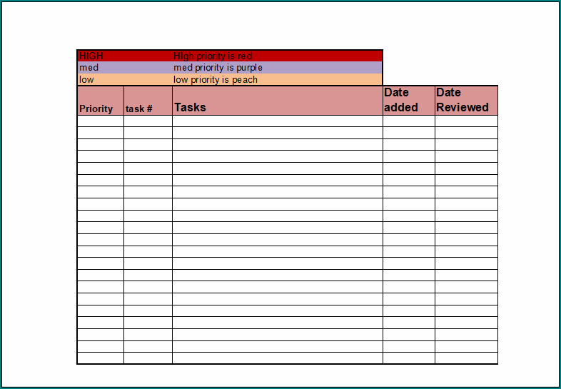 Free Printable Excel Checklist Template Bogiolo