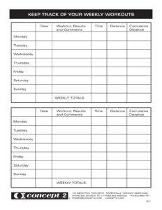 Exercise Planning Template