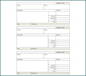 General Receipt Template Sample