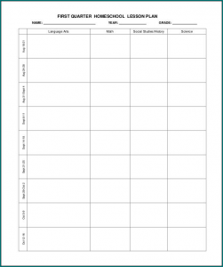 》Free Printable Homeschooling Schedule Template