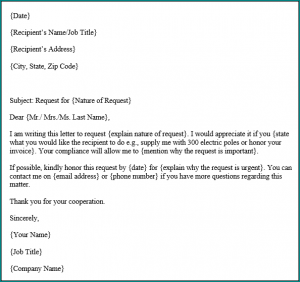 How To Write A Letter Sample