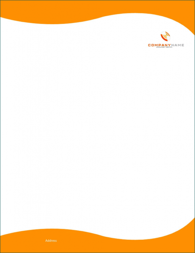 》Free Printable Letterhead Template Word