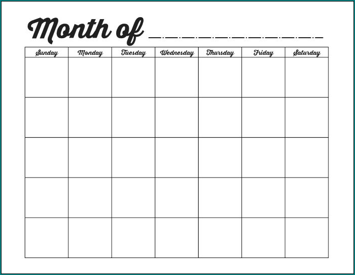 Monthly Employee Schedule Template Example