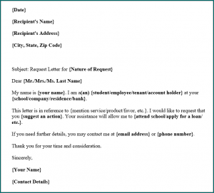 Official Letter Example