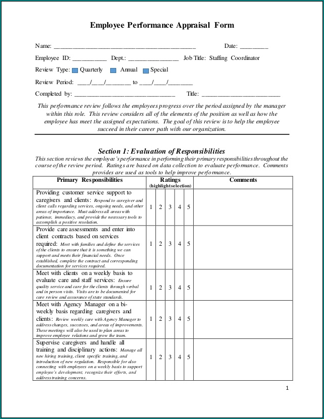 free-printable-performance-appraisal-form