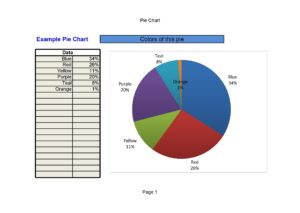 Printable Pie Chart Template