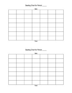 Printable Table Seating Chart Template Example
