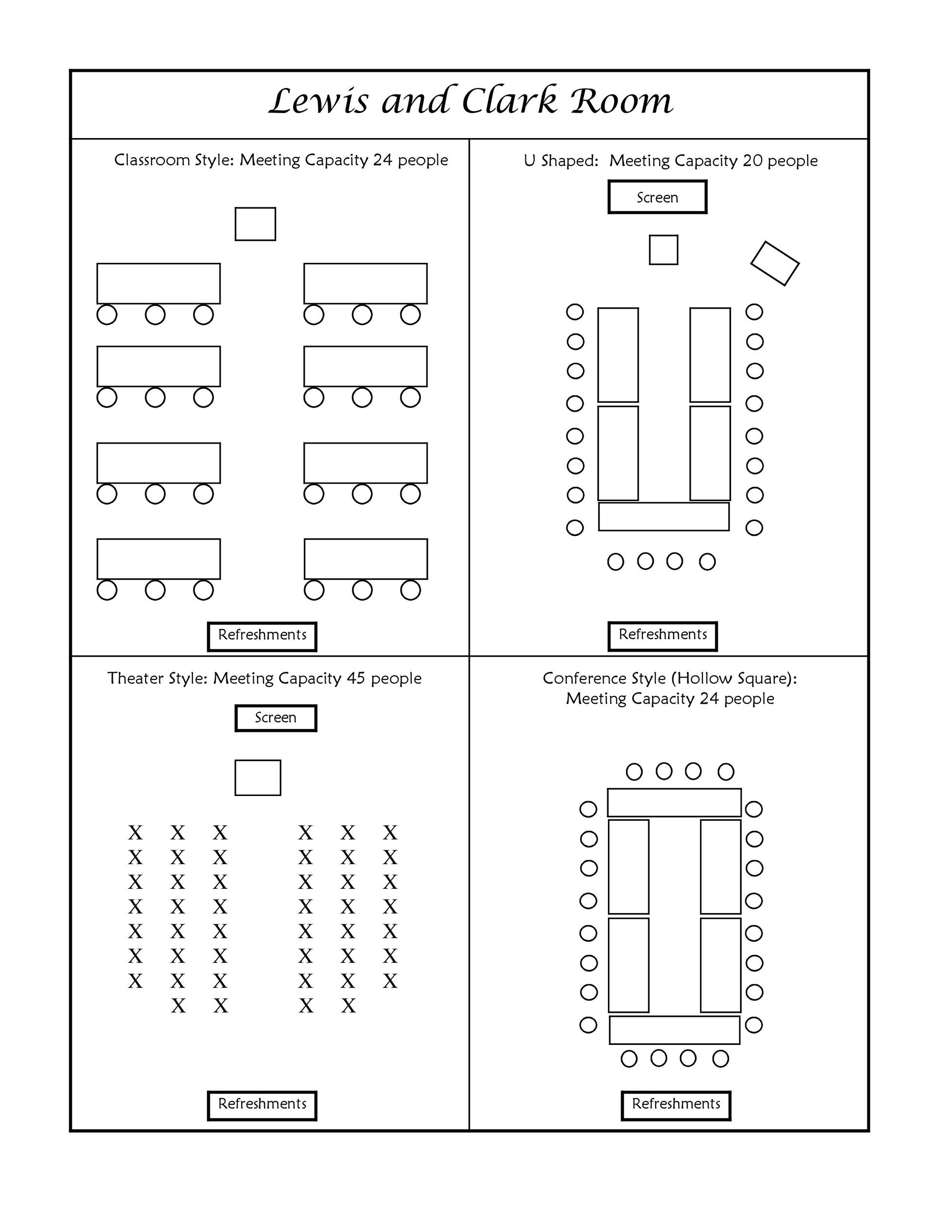 Printable Table Seating Chart Template Sample
