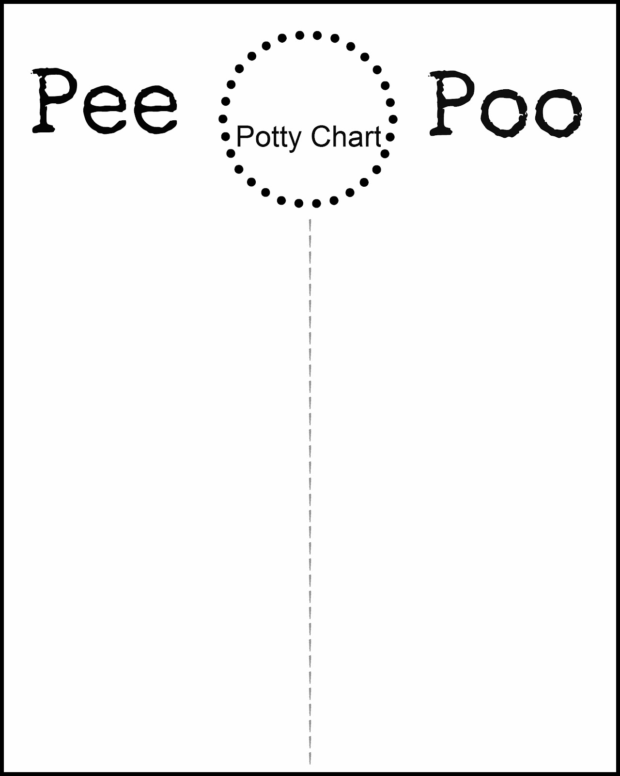 Printable Toilet Chart Template Sample