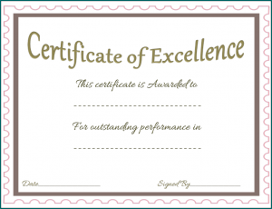 Sample of Award Certificate Template | Bogiolo