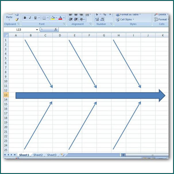 Sample of Cause And Effect Diagram Excel