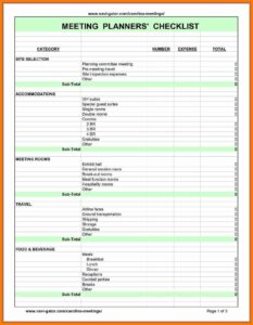8+ Checklist For Planning An Event Template | Weekly Template in Corporate Event Planning Checklist Template