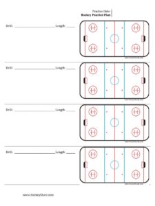 Sample of Hockey Practice Planner Template