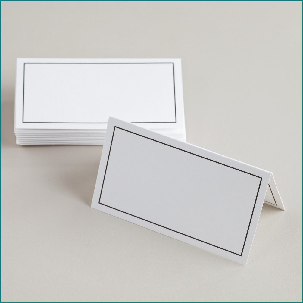 Sample of Table Tent Cards