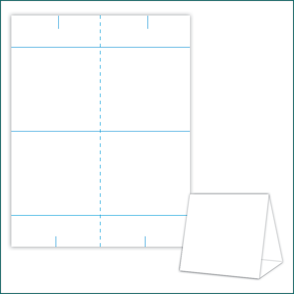 Sample of Table Tent Template