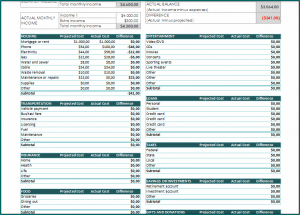 Simple Monthly Budget Template Bogiolo