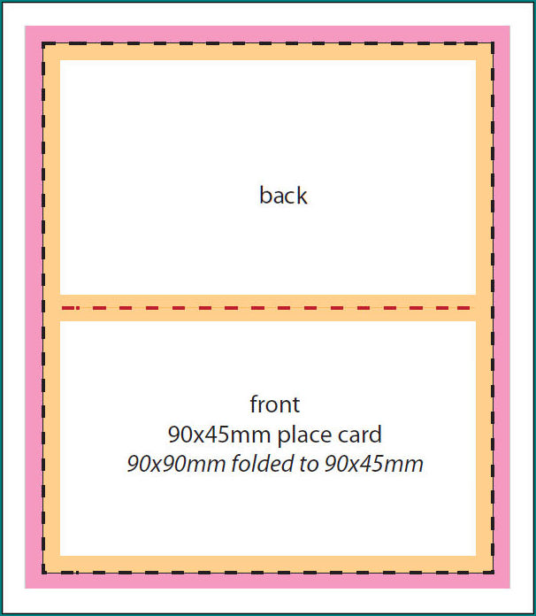 Tent Card Template Example