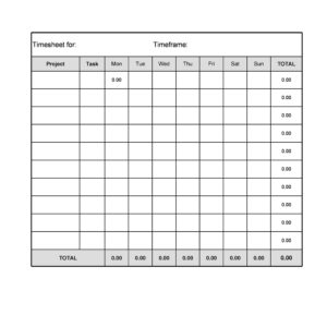 Free Timesheet Template: Manage Your Time Efficiently