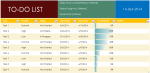 To do List With Percentage Completion Sample