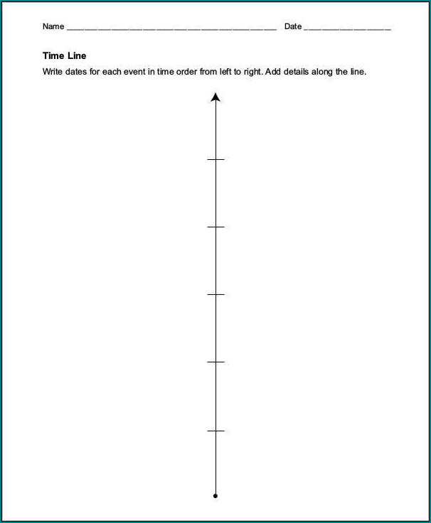 Vertical Timeline Template Example