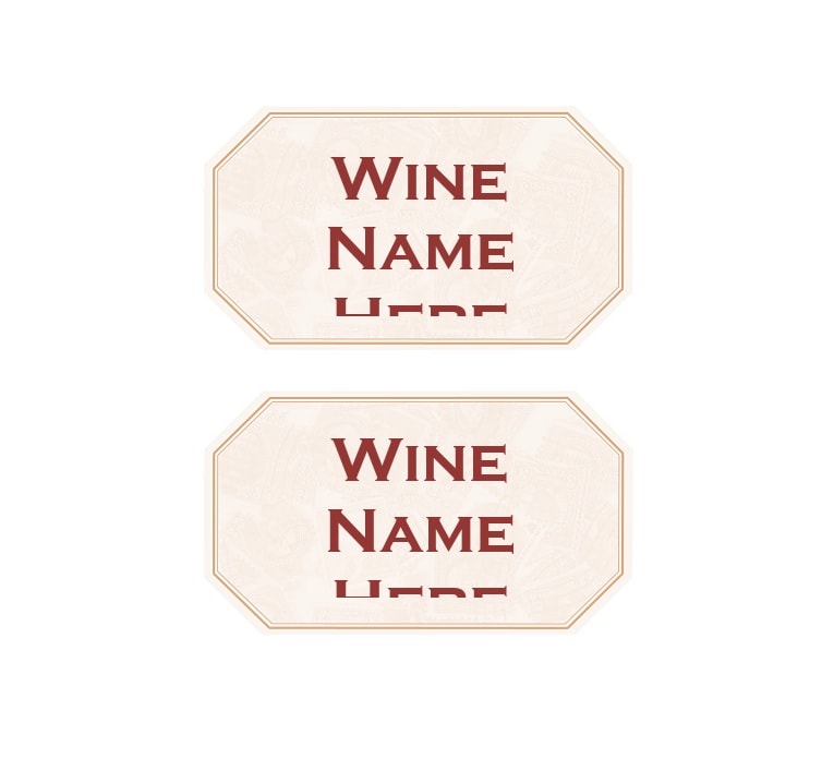 Wine Label Template