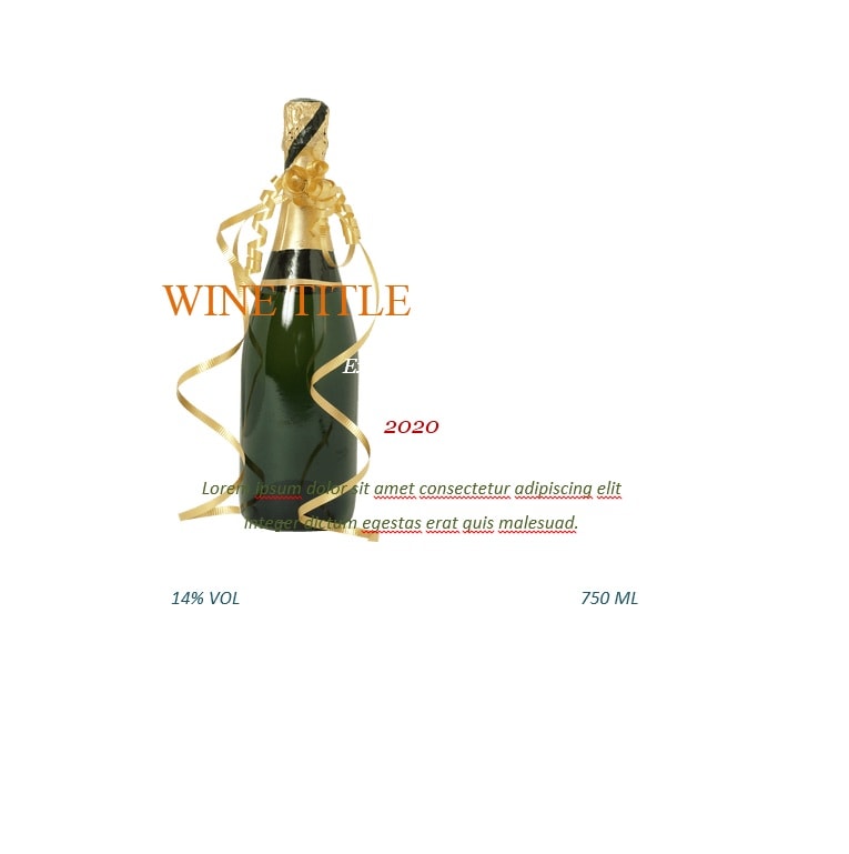 Wine Label Template