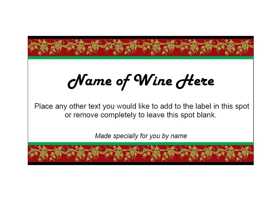 Wine Label Template