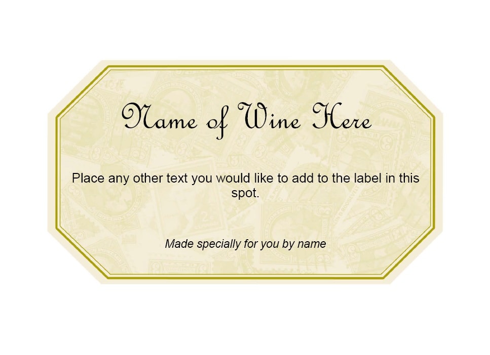 Wine Label Template