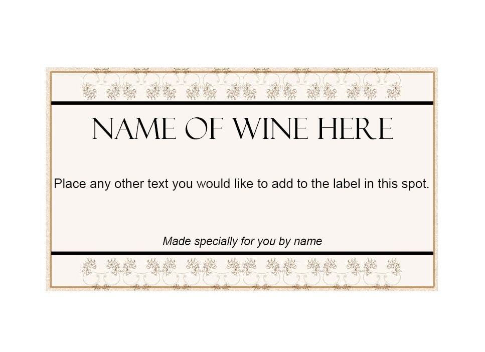 Wine Label Template