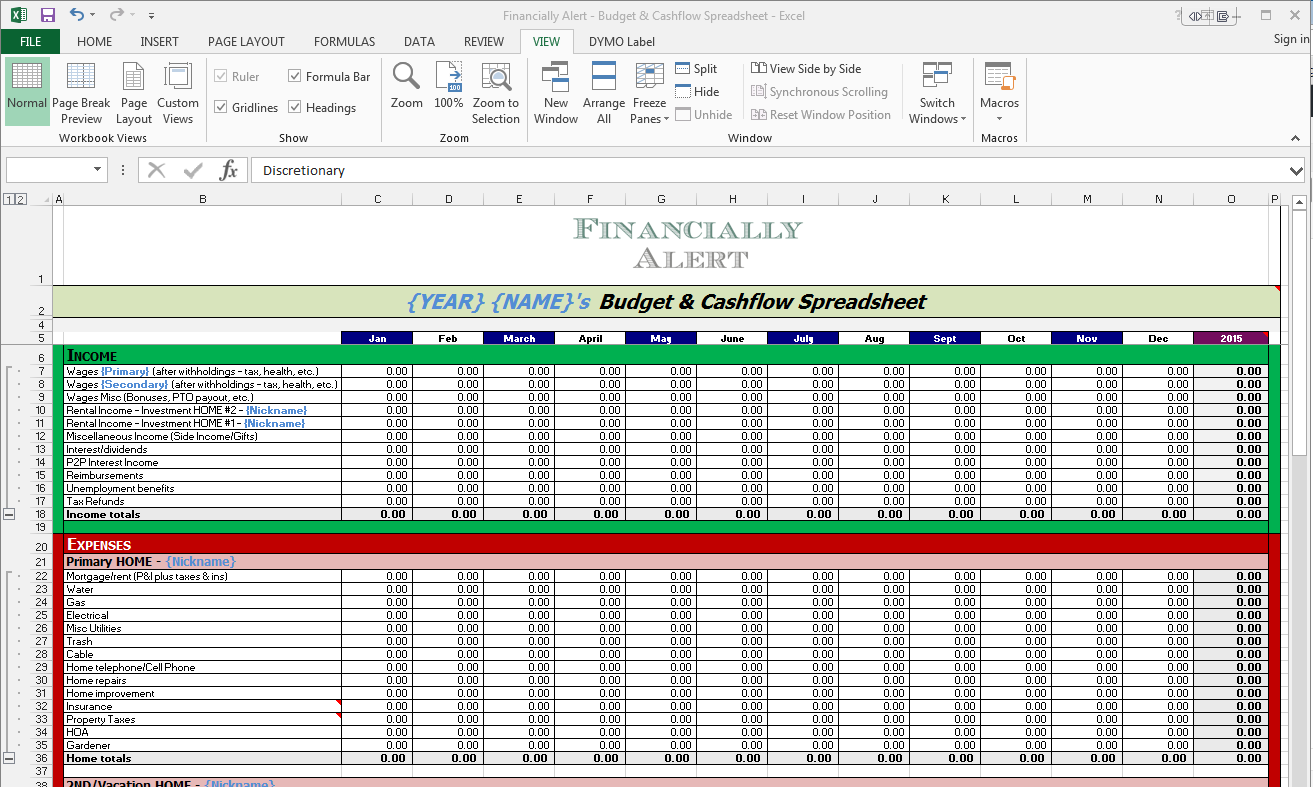 sample fire budget template