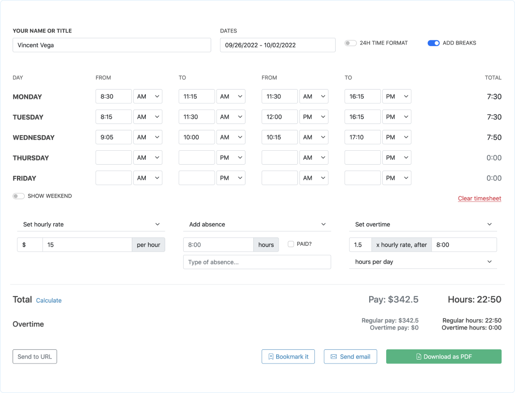 sample attorney timesheet template